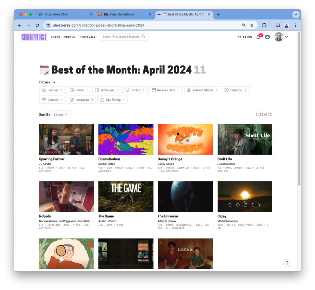 Shortverse Best of the Month April 2024