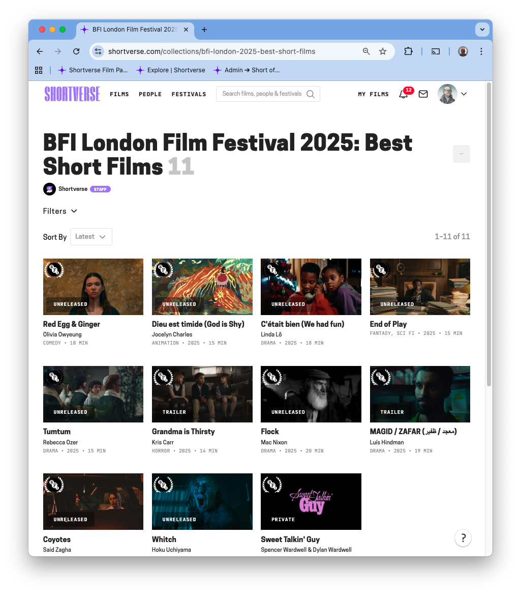 Best Short Films at London Film Festival 2025