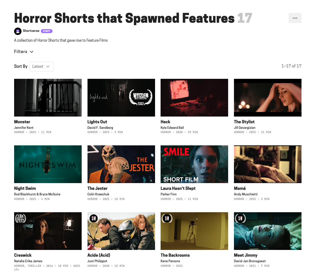 Shorts that Spawned Horror Films