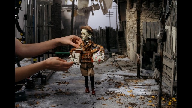 BTS still from the set of The Girl Who Cried Pearls