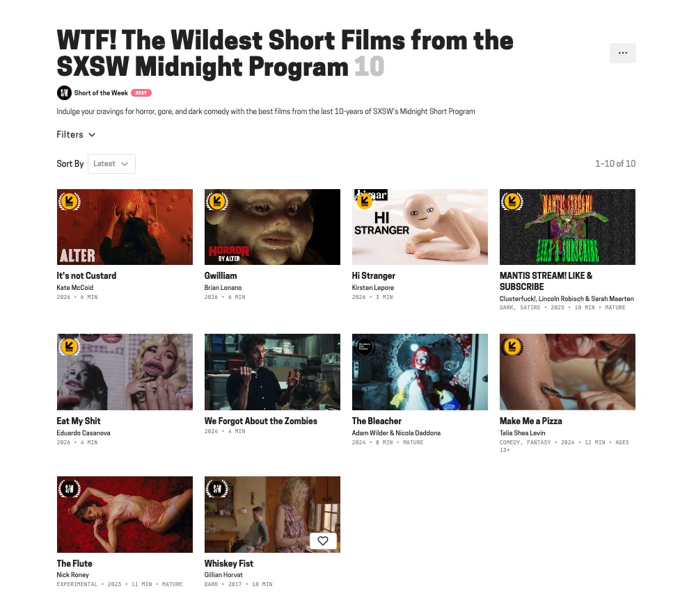 SXSW Midnight Shorts