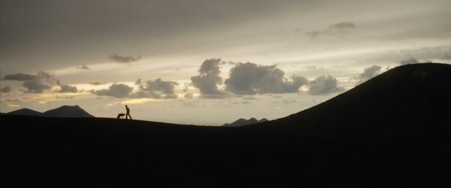 The landscape of the volcanic island provides